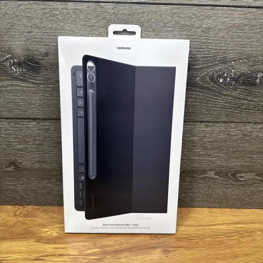 Samsung Book Cover Keyboard Slim AI Key - EF-DX820 - S10+ S9+ S9FE+ *NEW SEALED